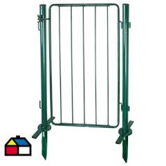 ERGO - Puerta modular con postes metal 100x60 cm verde