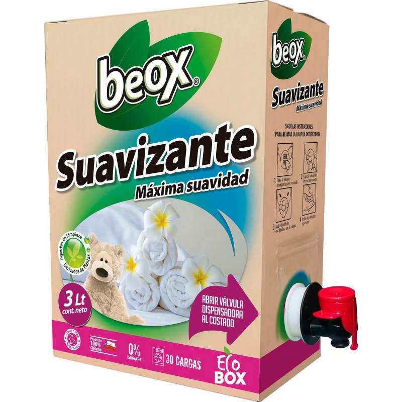 BEOX - Suavizante Ropa Ecobox 3 litros 2 unidades