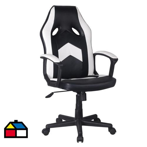 Silla Newskill Kaidan Gaming Negra-blanca Ergonomica Material