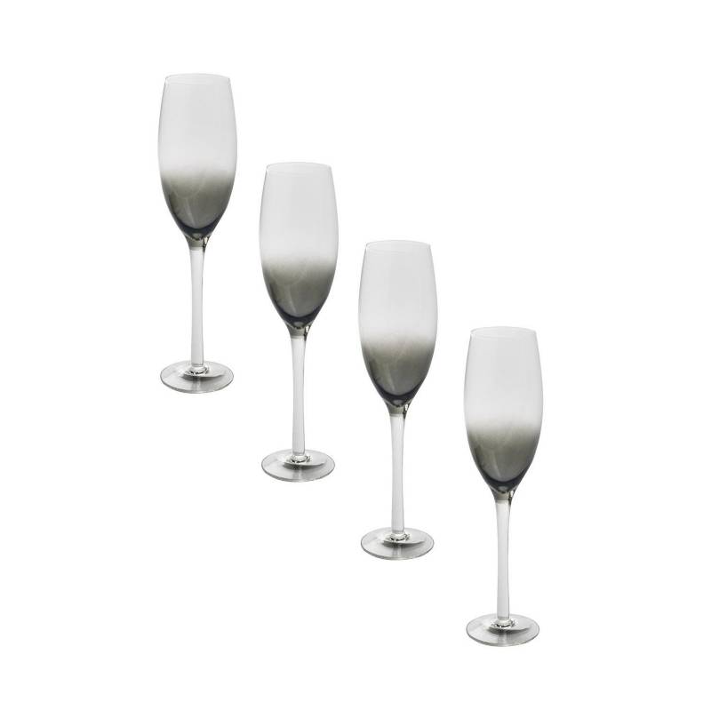DECOEXPRESS - Set copas de vidrio 260 ml transparente 4 unidades