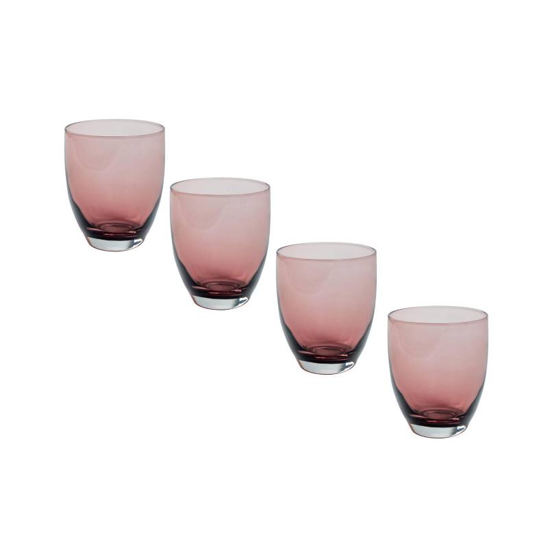 Set 6 vasos de vidrio - 400 ml - Transparente