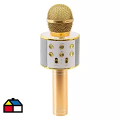 PROSOUND - Microfono karaoke usb/micro/ sd dorado