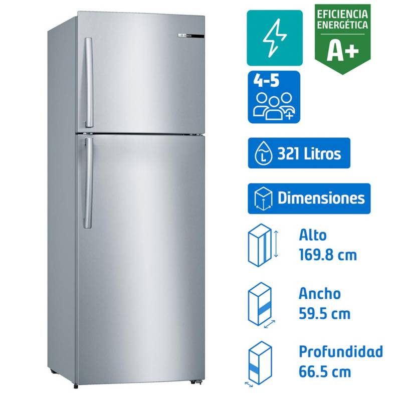BOSCH - Refrigerador no frost top 321 litros