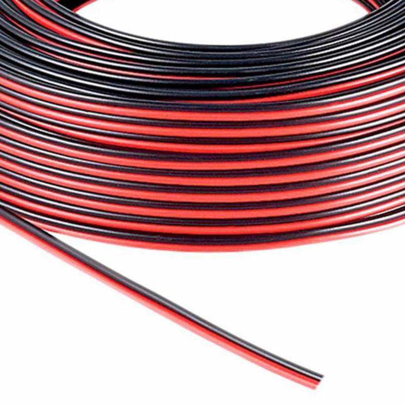 Cable para parlante 25MT Negro/Rojo