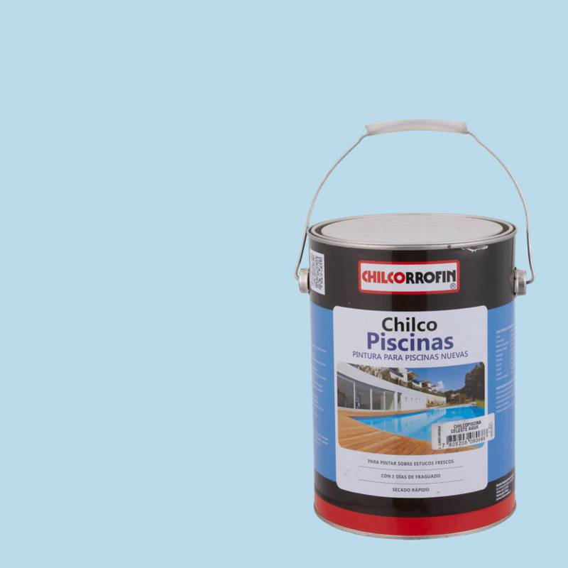 CHILCORROFIN - Pintura poro abierto Piscinas 1 galón Celeste Agua