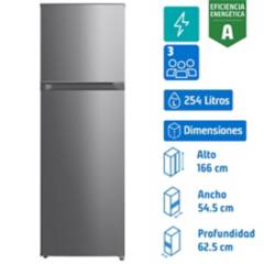 KUBLI - Refrigerador no frost 254 litros
