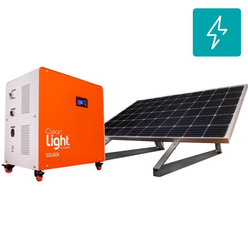 Generador eléctrico solar móvil 3000W Plus - (200Ah)