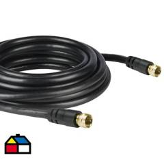 MACROTEL - Cable coaxial c/term f negro 7.5 m