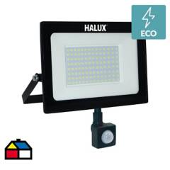 HALUX - Reflector 70W Luz Fria Negro con Sensor