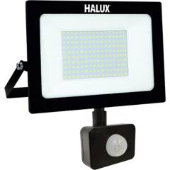 HALUX - Reflector 100W Luz Fria Negro con Sensor