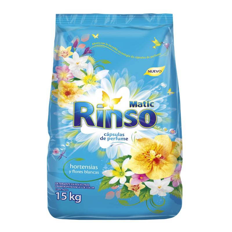 RINSO - Detergente matic polvo 15 kilos bolsa