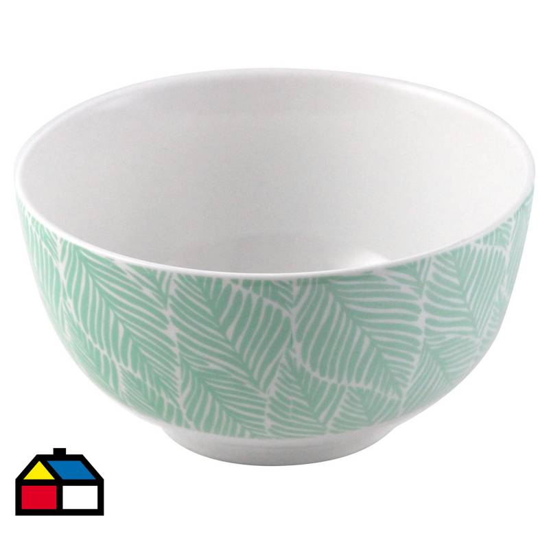 JUST HOME COLLECTION - Bowl 14 cm tropical punch turquesa diseño