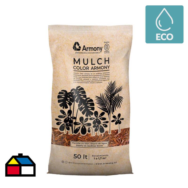 ARMONY - Pack 10 mulch chip café 50 l