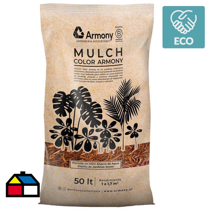 ARMONY - Pack 10 mulch chip natural 50 l