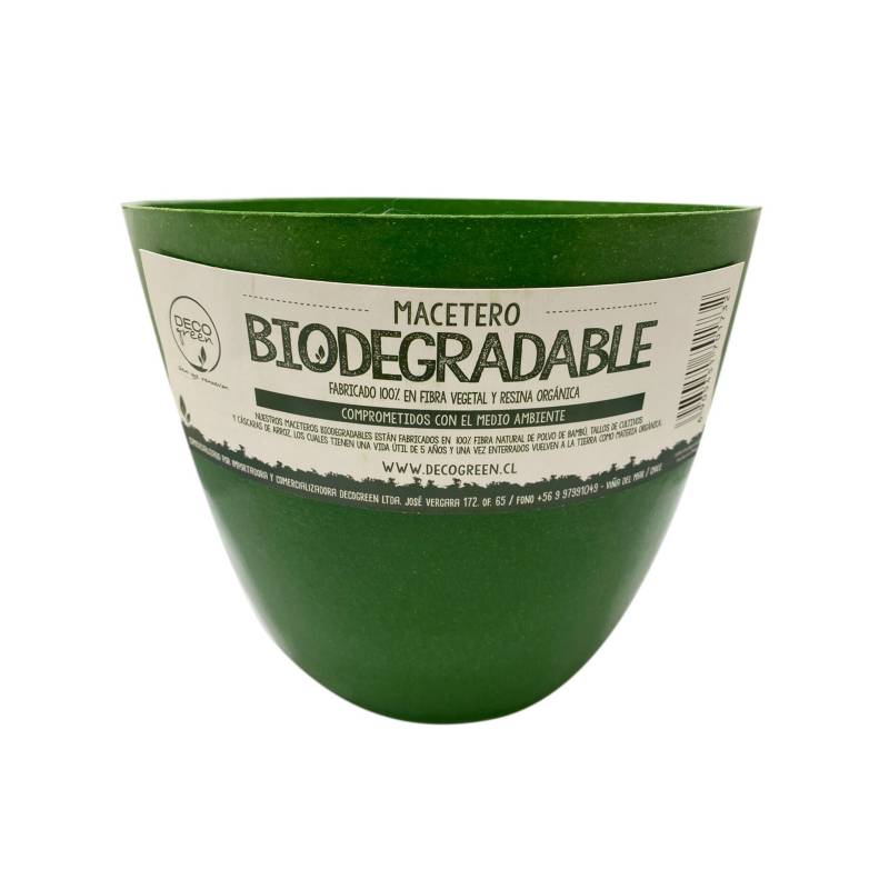 DECOGREEN - Set de 2 Maceteros Biodegradables Actual Musgo