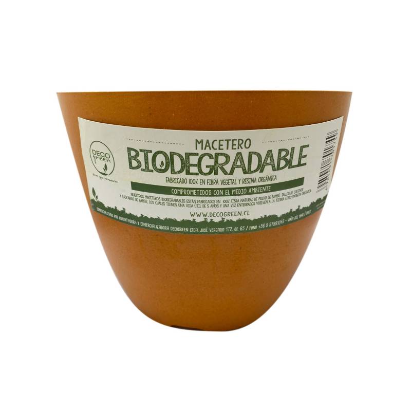 DECOGREEN - Set de 2 Maceteros Biodegradables Actual Terracota