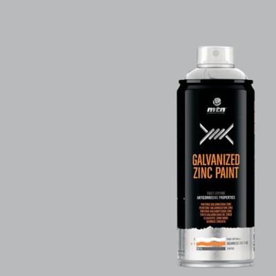 Pintura Galvanizada Zinc 98% en Spray Mate Plata 400ml