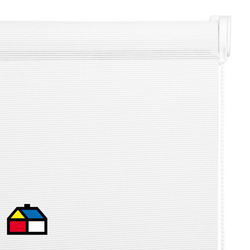 JUST HOME COLLECTION - Roller Sunscreen 20% Blanco Ancho 221a240 cm alto 30 a100 cm.