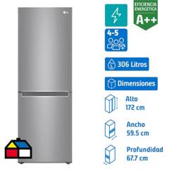 LG - Refrigerador no frost 306 litros