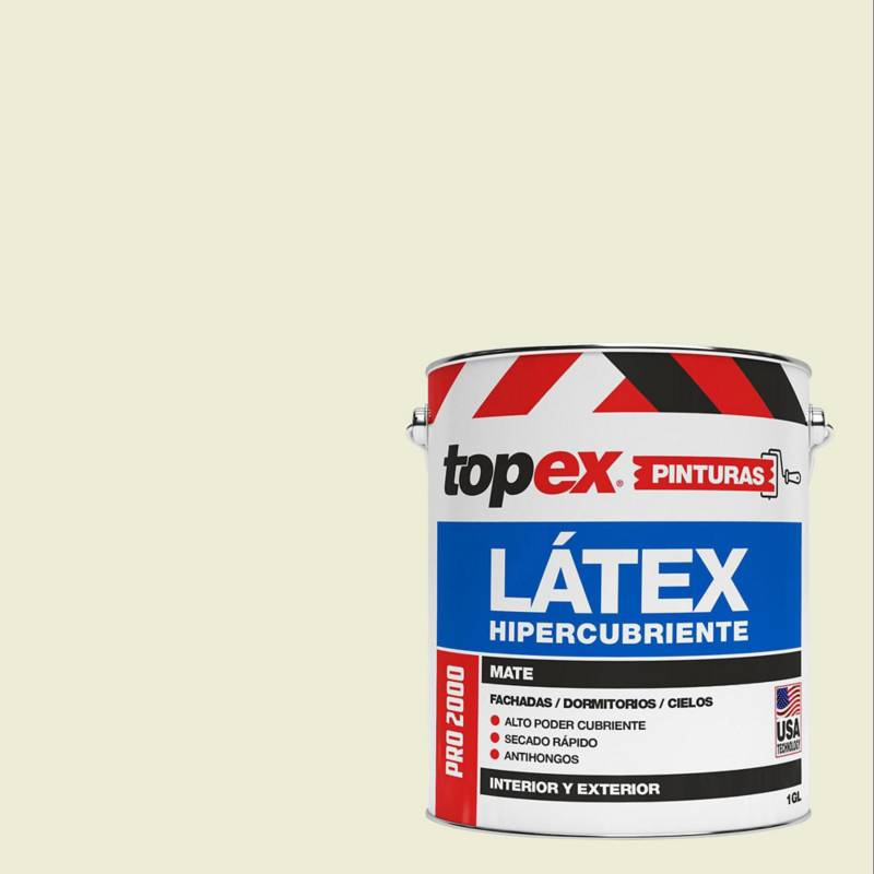 TOPEX - Latex topex pro 2000 mate blanco hueso 1gl