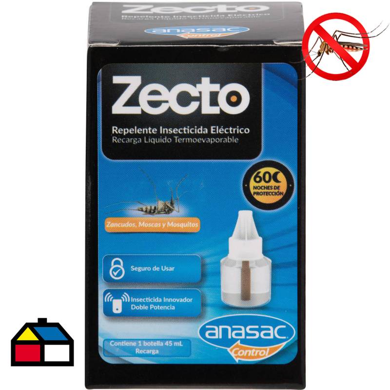 ZECTO - Insecticida recarga botella liquida 1 unidad