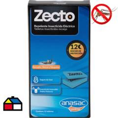 ZECTO - Insecticida recarga tableta insecticida 12 unidades