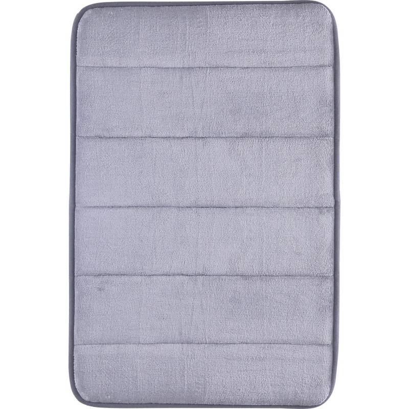 MASHINI - Piso de baño flannel 40x60 cm gris