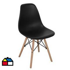 JUST HOME COLLECTION - Silla negra 1 pz Negro