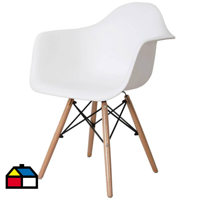 JUST HOME COLLECTION - Silla blanca 1 pz Blanco