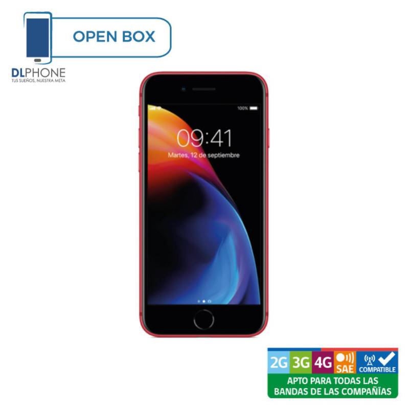 APPLE - Celular iPhone 8 64GB Rojo Open Box