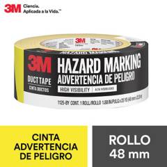 3M - Cinta Duct Tape Delimitadora Amarillo-Negro 48 mm x 27 mts