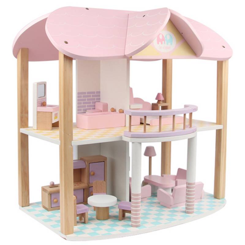 KIDSCOOL - Casa muñecas Amelie con accesorios