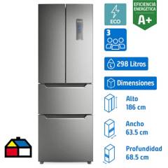 FENSA - Refrigerador Multidoor No Frost 298 Litros Inox DM64S
