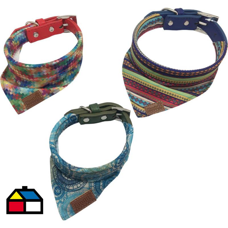 KIBOO PET - Collar pañuelo L diseño colores surtidos