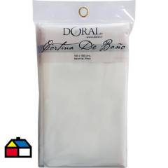 DORAL - Forro de baño peva 180x180 cm blanco