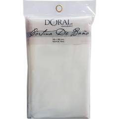 DORAL - Forro de baño peva 180x180 cm blanco