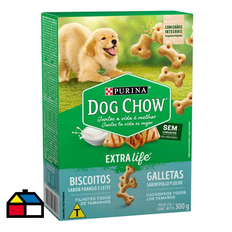 DOG CHOW - Dog chow galletas pollo y leche cachorro 300 g