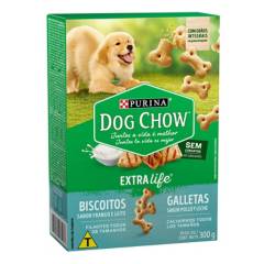 DOG CHOW - Dog chow galletas pollo y leche cachorro 300 g.