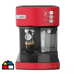 OSTER - Cafetera automática espresso prima latte roja
