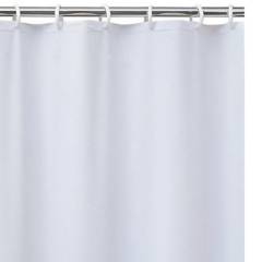 JUST HOME COLLECTION - Forro para cortina de baño PVC 140x200 cm blanco