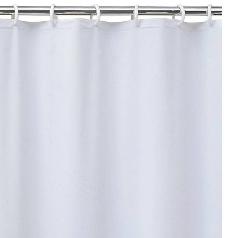 JUST HOME COLLECTION - Forro para cortina de baño PVC 140x200 cm blanco