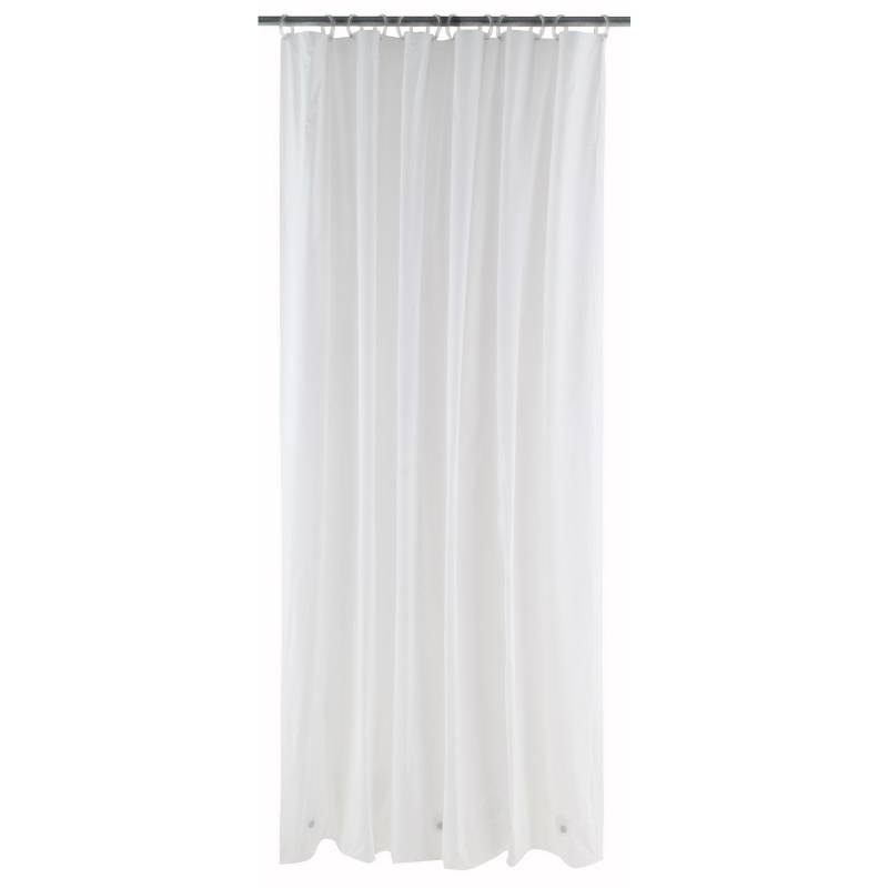 JUST HOME COLLECTION - Forro para cortina de baño PVC 190x195 cm blanco
