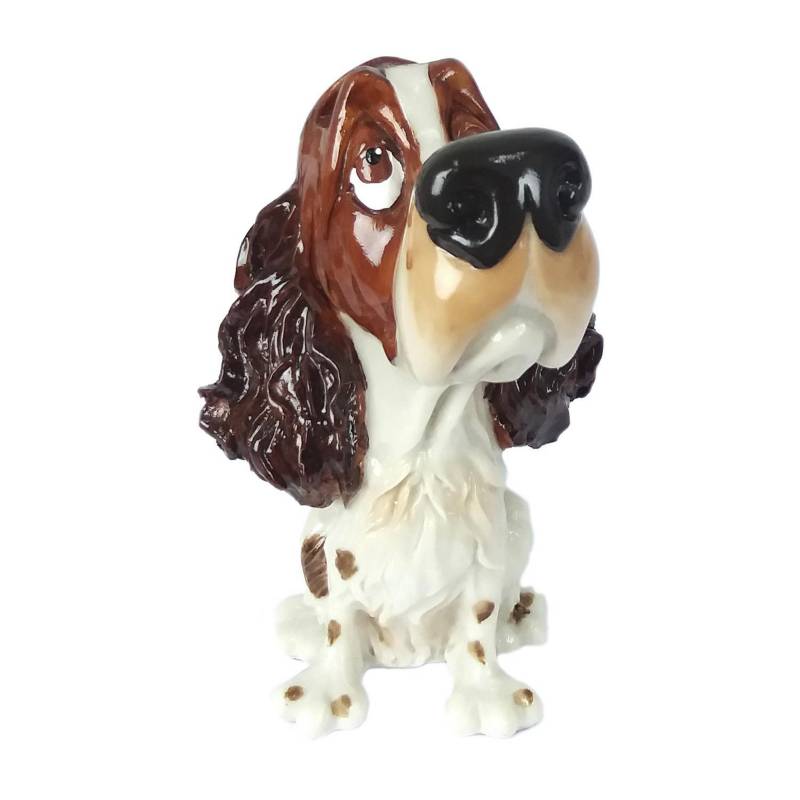 MANNO HOME - Figura Dog Lover orejas polistone 11 cm portalente