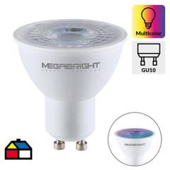 MEGABRIGHT - Ampolleta Inteligente Wifi Gu10 5W Multicolor