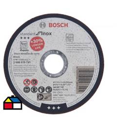 BOSCH - Pack de 25 discos de corte STD 4 1/2" 1 mm metal inoxidable