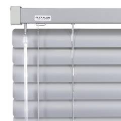 FLEXALUM - Persiana Aluminio Plata Instalada Ancho entre 101 cm a 110 cm Alto 191 cm a 200 cm Marca Flexalum