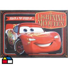 DISNEY - Bajada de cama infantil Cars Mcqueen race 57x90 cm