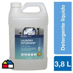 ECOS PRO - Detergente líquido ecológico free & clear 3,8 litros