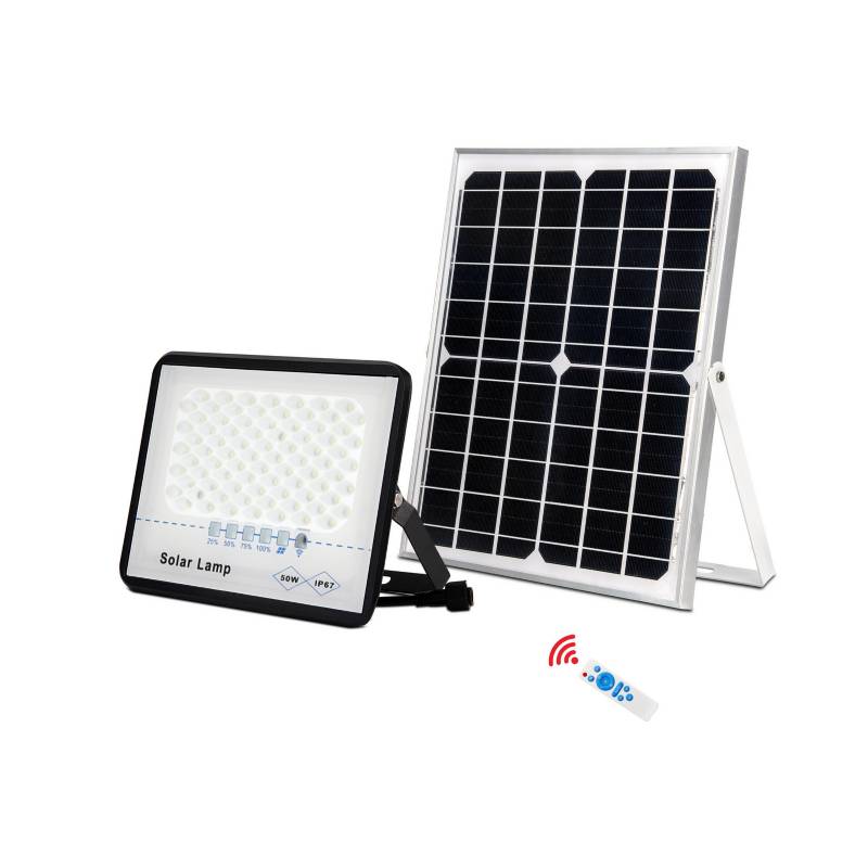 HALUX - Reflector Solar Profesional Dimmer con Control Remoto Negro