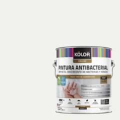 KOLOR - Esmalte al agua antibacterial satinado blanco krems 1 gl
